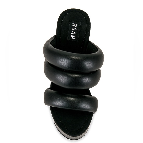 Roam STRATA PLATFORM SANDAL IN BLACK size 39 - Picture 3 of 5
